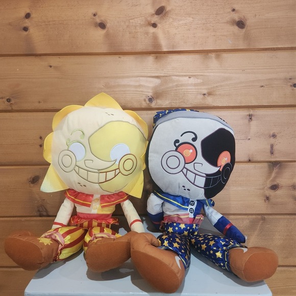 Funko Other - Funko Five Nights Freddy's FNAF Jumbo Moon Sun Plush Lot 2 Security Gamestop 22"